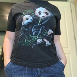 Vintage China Giant Panda Tourist Shirt Unique